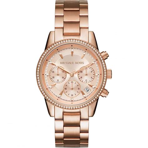 michael kors uhr weiß rose|michael kors women's watches.